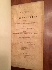 RARE 1842 History of South Carolina, William Gilmore Simms, Charleston, SC ed. - Picture 1 of 3