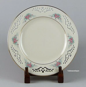 Lenox PETITE ROSE: 8" Pierced Salad Plate(s), SUPERB+ Condition! Ambassador Coll - Picture 1 of 3