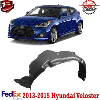 For Hyundai Veloster 2013 2014 2015 Driver Side Fender Liner | Front | HY1248153 Foto 1 de 2