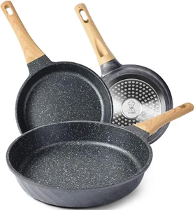 Frying Pans Nonstick, Induction Frying Pan Set Granite Skillet Pans for Cooki... - Picture 1 of 1