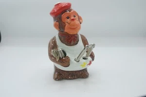 McCrory Ceramic Monkey Nut Cracker Mallet Pick Set Earthenware Vintage 7.5" - Picture 1 of 5