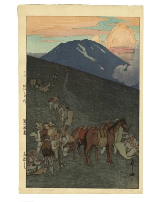 Hiroshi Yoshida "Diez vistas del Monte Fuji: Umagaeshi" 1928 Foto 1 de 3