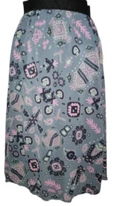 Lularoe New With Tags "Lola" Skirt pretty abstract print multicolored lined XS - Picture 1 of 10