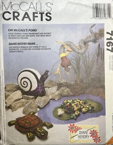 McCall's Pond Life Turtle,Frog,Snail,Snake Pattern 7167 Uncut Factory Fold - Picture 1 of 3