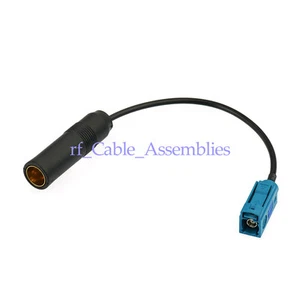For DAB Antenna Car Radio TV DAB GPS Fakra "Z" to DIN 41585 Socket Pigtail Cable - Picture 1 of 3