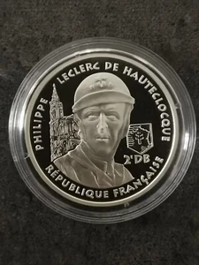 ESSAI 100 FRANCS ARGENT BE 1994 GENERAL PHILIPPE LECLERC DE HAUTECLOCQUE 1460 EX - Foto 1 di 3