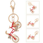  Strass-Fahrrad-Schlüsselanhänger-Schmuck (rot) Schlüsselbund