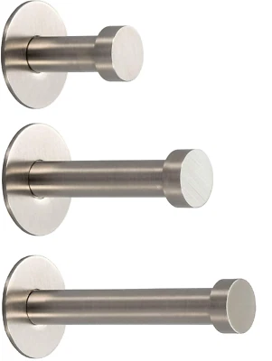 GEDOTEC Crochet de vestiaire Inox Support mural Patères 32-72 MM Argent