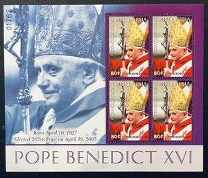 MICRONESIA POPE BENEDICT XVI STAMPS 2005 MNH ELECTED 265TH POPE ON 4-19-2005 - Picture 1 of 1