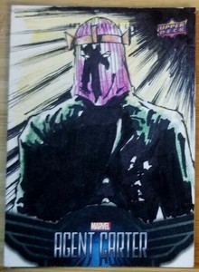 2016 UPPER DECK AGENT CARTER 1/1 HAND DRAWN SKETCH CARD *BARON ZEMO* KEN RACHO