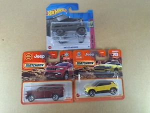 hot wheels matchbox job lot bundle new x3 jeep. jeep wagoneer, avenger - Picture 1 of 4