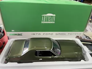 1:18 Greenlight Artisan 1976 FORD GRAN TORINO Green Resin Sealed #19018 - Picture 1 of 7