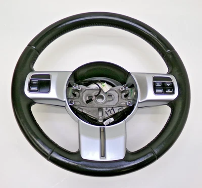 11-17 Jeep Wrangler JK Charcoal Gray Leather Steering Wheel OEM 2011-2017 Foto 1 de 4