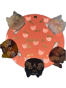 Piper K Mini Cat Hair Clips NEW 5 Clips New - Picture 1 of 3