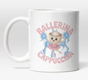 Italian BrainRot, Lustige Cartoon Meme Tasse, Ballerina Cappuccino, Balletttänzerin - Bild 1 von 9