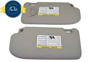 2019-2022 Nissan Rogue Sport Driver Passenger Side Gray Vinyl Sun Visor Set OEM - Picture 1 of 9