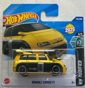 Hot Wheels Renault Espace F1 HW Modified 5/5 Yellow Mattel Collectable Cars - Picture 1 of 3