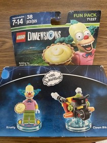 LEGO DIMENSIONS Fun Pack Krusty Clown Bike Simpsons 71227 (38 pcs) *Damaged Box*