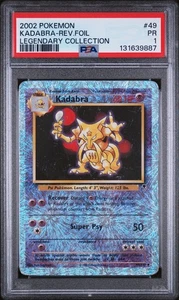 PSA 1 2002 POKEMON LEGENDARY COLLECTION 49/110 KADABRA-REVERSE FOIL - Picture 1 of 2