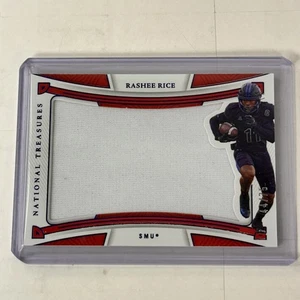 Rashee Rice SMU 2023 National Treasures Panini #RS-RAR Patch RC /75 KC Chiefs - Picture 1 of 4
