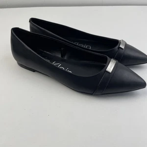 Calvin Klein Ballerinas Größe 7 schwarz spitz zulaufend Ashtyn - Bild 1 von 8