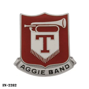 Texas A&M ~ Aggie Band ~ US Army ROTC DUI Crest Pin ~ NEW ~ NS Meyer ~ USA - Picture 1 of 2