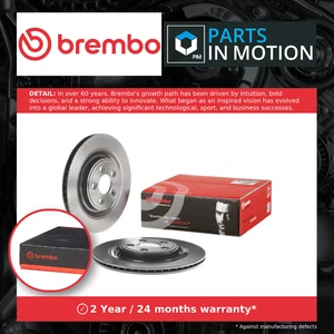 2x Brake Discs Pair Vented fits JAGUAR XF X250 2.2D Rear 11 to 15 326mm Set New - Picture 1 of 9