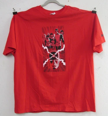 Vintage 2003 Uncanny X-Men Graphitti Designs Graphic T-Shirt 2XL Red NWOT HH666 - Image 1 of 4