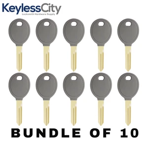 10 X 2004-2019 Chrysler / Dodge / Jeep Transponder Key / Y164 (Chip 46) (AFTERMA - Picture 1 of 4
