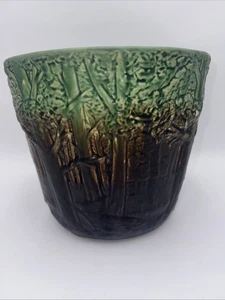 Antique 1920's Weller Forest pottery jardiniere planter LARGE 9.5"x11" - Picture 1 of 11