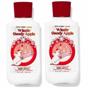 Bath & Body Works Winter Candy Apple 24 Stunden Feuchtigkeit Bodylotion x2 NEU - Bild 1 von 7