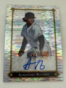 Alejandro Rosario 2025 Leaf Metal Baseball Silver AUTO 2/10 RC - Bild 1 von 2