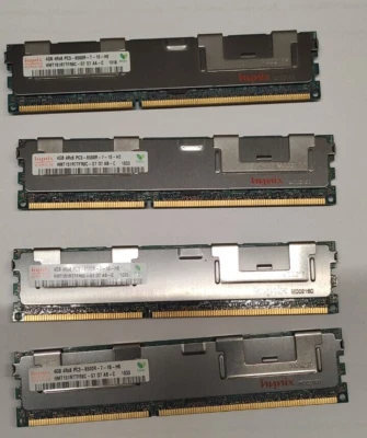 16 GB (4 x 4GB)  RAM Hynix  4Rx8 PC3-8500R HMT151R7TFR8C - G7  Serverram - Bild 1 von 3