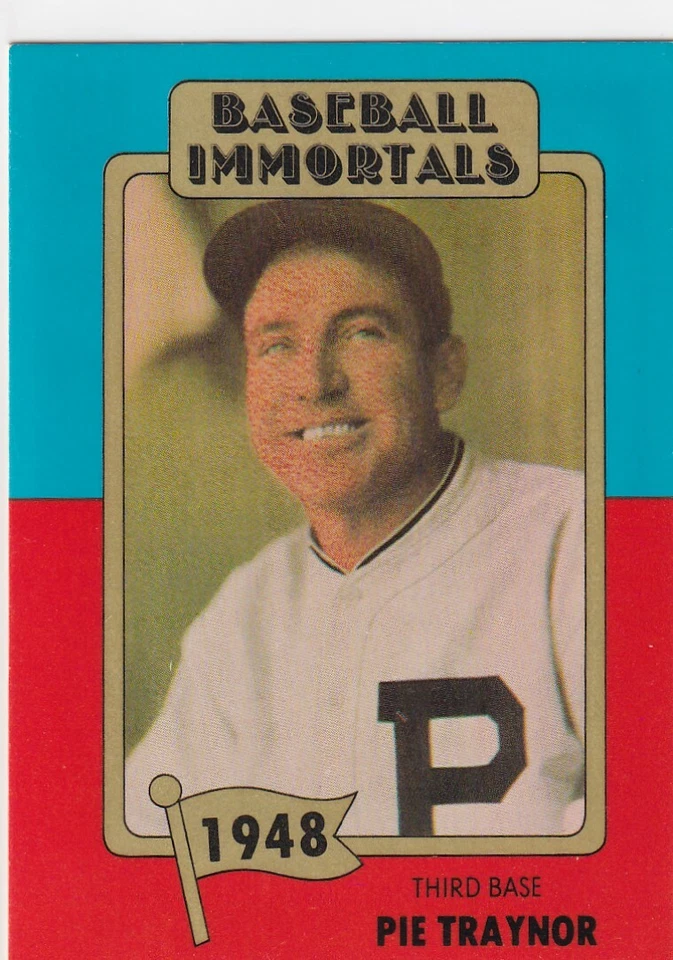1980 SSPC HOF PIE TRAYNOR PIRATES BASEBALL IMMORTALS 1ST PRINTING (AG)330 - Изображение 1 из 1