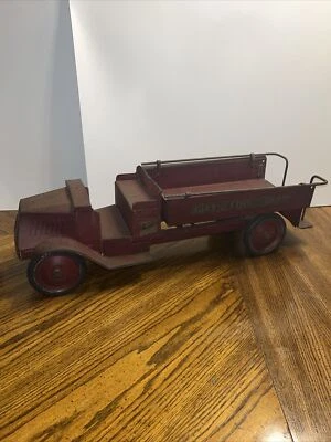 Antique 1920s Steelcraft Mack City Fire Dept. Fire Truck Original - Image 1 of 4