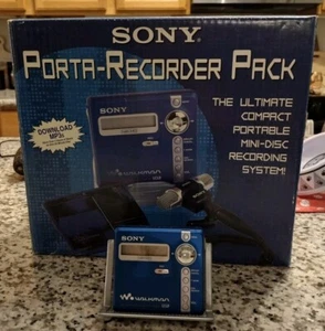V RARE Sony MZ-N707 ULTIMATE MiniDisc BOX Complete Recording System Mic Remote - Picture 1 of 21