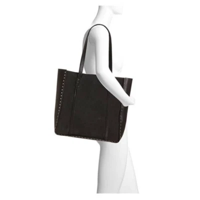 Bolso de Mano Vince Camuto Enora de Cuero Negro Foto 1 de 4