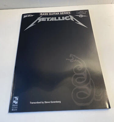 Metallica (Black) Bass Guitar Series Music Education Book Tablature Heavy Metal - Image 1 of 4