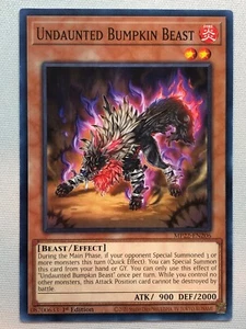 Yugioh 2022 Tin of the Pharaoh's Gods Undaunted Bumpkin Beast MP22-EN206 - Imagen 1 de 1