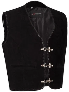 Lederweste Nubukleder Rocker Club Weste Motorrad Biker Kutte Gr. M bis 9XL NEU 3 - Bild 1 von 4