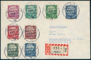 BUND, Heuss lumogen, MiNr. 179-260 y, schöner Satzbrief, Fotobefund Schlegel - Bild 1 von 3