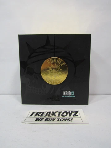 MEZCO Toys Rumble Society Krig 13 The Black Spartan Cover