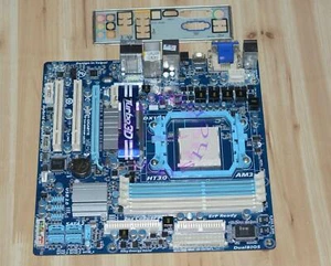 EIN gebrauchtes Gigabyte GA-880GM-UD2H Mainboard AMD 880G Sockel AM3 DDR3 - Bild 1 von 1