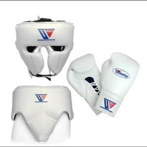 Set completo Winning Sparring - Guantoni da boxe, copricapo e realizzati in pelle di mucca - Foto 1 di 6
