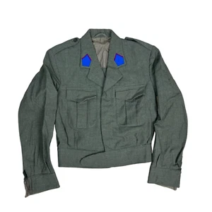 Belgian Army Wool Ike Uniform Jacket 1969 ABL Begtex - Small - Chest 36" - Picture 1 of 14