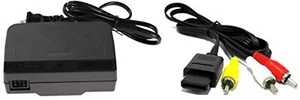 AC Adapter Power Supply And AV Cable Cord For Nintendo For N64 Brand New 2Z - Picture 1 of 3