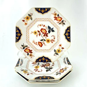 Mikasa Far East L6104 Octagonal Salad Plates 7 1/4" Fine China Japan 3Pc Set - Picture 1 of 6