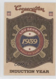 2012 Panini Cooperstown Hall of Fame Classes Induction Year Lou Gehrig #3 HOF