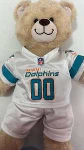 NFL Miami Dolphins Construye un oso con uniforme de fútbol americano Construye un oso BAB Peluche - Imagen 1 de 12