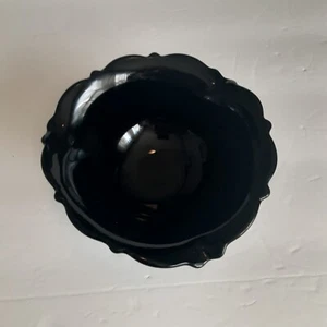 Vintage 3 Fuß Schlacke Glas Schale im Trend zeitlos - Bild 1 von 4